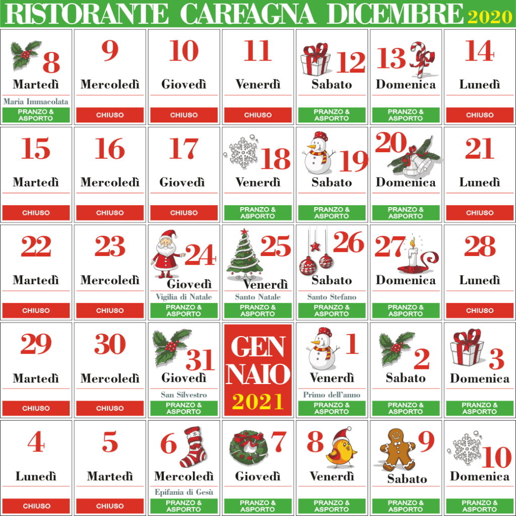 calendario carfagna